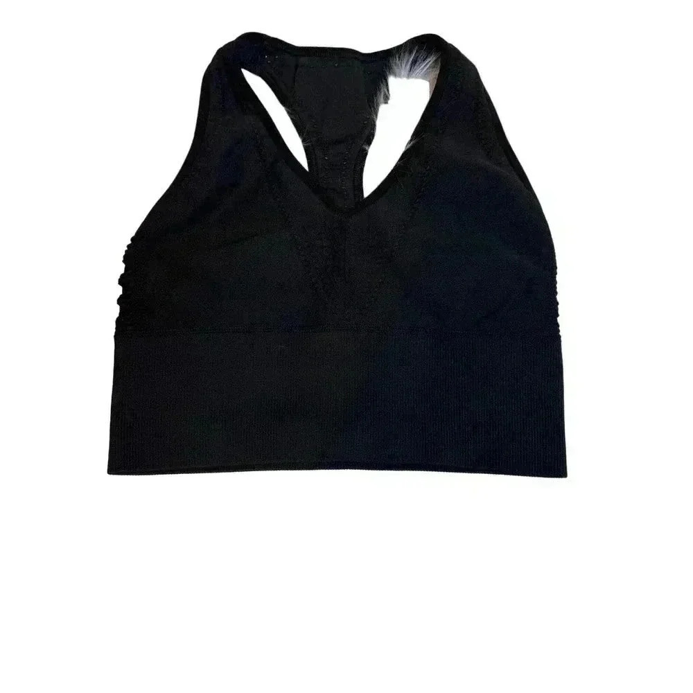 Pink Sport Black Sports Bra Size S